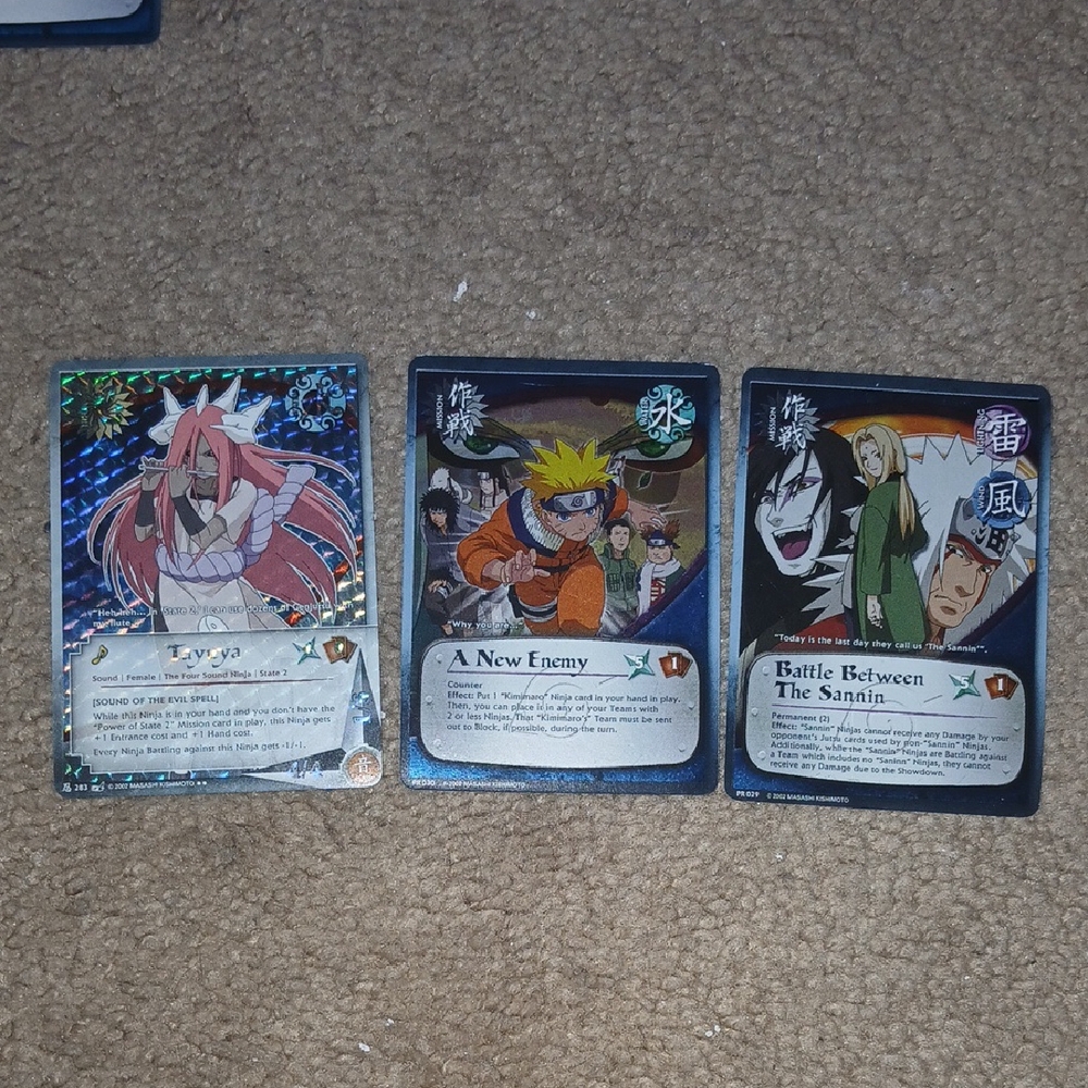 Anime Trading Card Set - Multicolor 16 Cards 3 Holo 13 Normal Cards